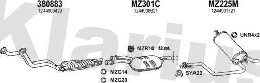 Klarius 600524U - Ispušni sistem www.molydon.hr