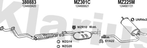 Klarius 600522U - Ispušni sistem www.molydon.hr