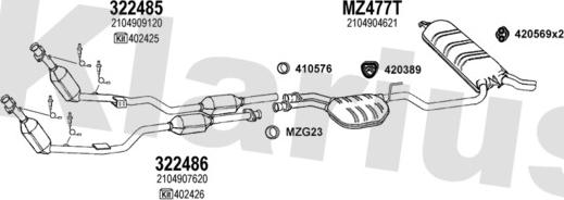 Klarius 600573U - Ispušni sistem www.molydon.hr