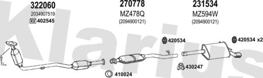 Klarius 600577E - Ispušni sistem www.molydon.hr