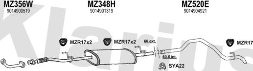 Klarius 600683U - Ispušni sistem www.molydon.hr