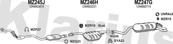 Klarius 600091U - Ispušni sistem www.molydon.hr