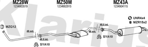 Klarius 600005U - Ispušni sistem www.molydon.hr