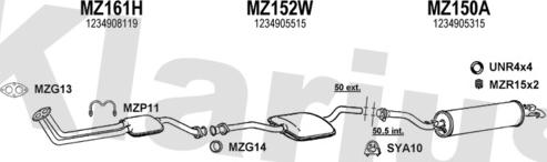 Klarius 600003U - Ispušni sistem www.molydon.hr