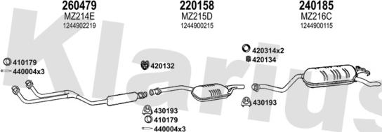 Klarius 600076E - Ispušni sistem www.molydon.hr