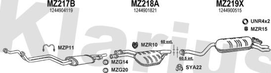 Klarius 600077U - Ispušni sistem www.molydon.hr