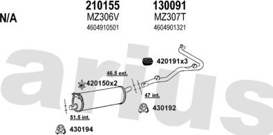 Klarius 600193E - Ispušni sistem www.molydon.hr