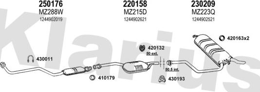 Klarius 600147E - Ispušni sistem www.molydon.hr