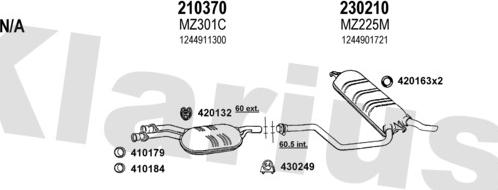 Klarius 600169E - Ispušni sistem www.molydon.hr