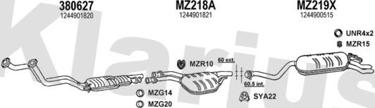 Klarius 600160U - Ispušni sistem www.molydon.hr
