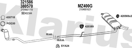 Klarius 600889U - Ispušni sistem www.molydon.hr