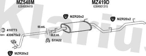 Klarius 600826U - Ispušni sistem www.molydon.hr