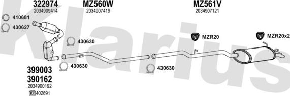 Klarius 600874U - Ispušni sistem www.molydon.hr