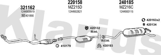 Klarius 600385E - Ispušni sistem www.molydon.hr