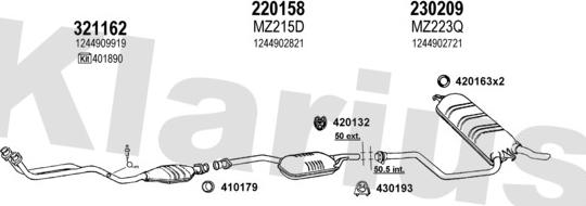 Klarius 600386E - Ispušni sistem www.molydon.hr