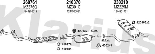 Klarius 600324E - Ispušni sistem www.molydon.hr