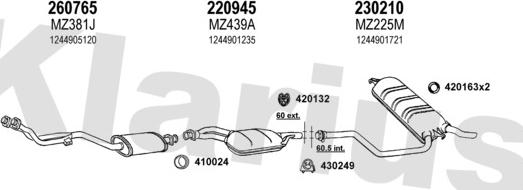 Klarius 600326E - Ispušni sistem www.molydon.hr