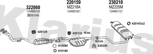 Klarius 600249E - Ispušni sistem www.molydon.hr