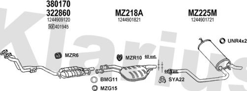 Klarius 600249U - Ispušni sistem www.molydon.hr
