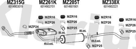 Klarius 600243U - Ispušni sistem www.molydon.hr