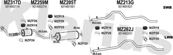 Klarius 600260U - Ispušni sistem www.molydon.hr