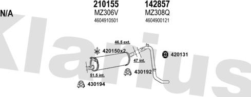Klarius 600201E - Ispušni sistem www.molydon.hr
