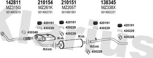 Klarius 600748E - Ispušni sistem www.molydon.hr
