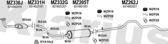 Klarius 600769U - Ispušni sistem www.molydon.hr