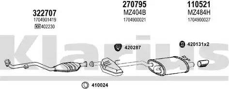 Klarius 600781E - Ispušni sistem www.molydon.hr