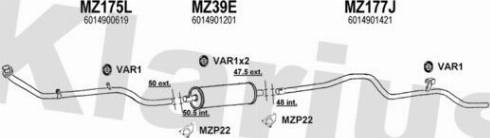 Klarius 600725U - Ispušni sistem www.molydon.hr