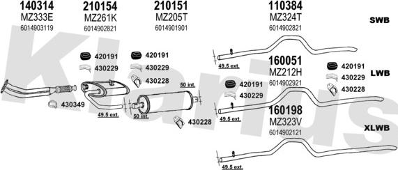 Klarius 600772E - Ispušni sistem www.molydon.hr