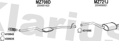Klarius 601633U - Ispušni sistem www.molydon.hr