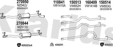 Klarius 601098E - Ispušni sistem www.molydon.hr