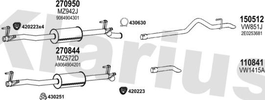 Klarius 601097E - Ispušni sistem www.molydon.hr