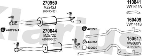 Klarius 601165E - Ispušni sistem www.molydon.hr