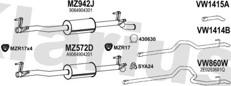 Klarius 601165U - Ispušni sistem www.molydon.hr