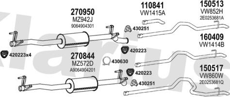 Klarius 601163E - Ispušni sistem www.molydon.hr