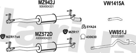 Klarius 601162U - Ispušni sistem www.molydon.hr