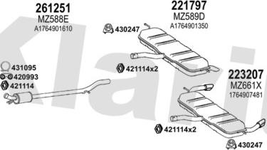 Klarius 601216E - Ispušni sistem www.molydon.hr