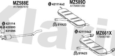Klarius 601216U - Ispušni sistem www.molydon.hr