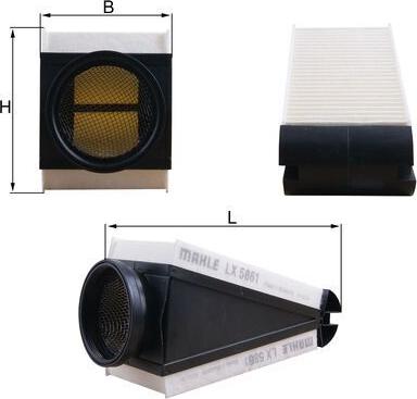 KNECHT LX 5861 - Filter za zrak www.molydon.hr