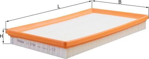 KNECHT LX 5798 - Filter za zrak www.molydon.hr