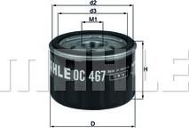 KNECHT OC 467 - Filter za ulje www.molydon.hr