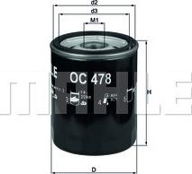 KNECHT OC 478 - Filter za ulje www.molydon.hr