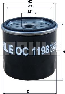 KNECHT OC 1198 - Filter za ulje www.molydon.hr
