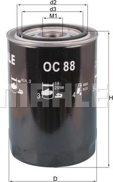 KNECHT OC 88 - Filter za ulje www.molydon.hr