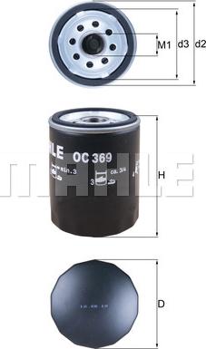 KNECHT OC 369 - Filter za ulje www.molydon.hr