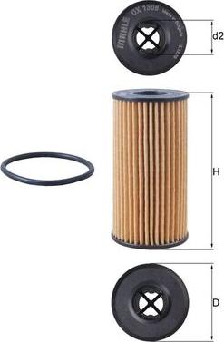 KNECHT OX 1308D - Filter za ulje www.molydon.hr