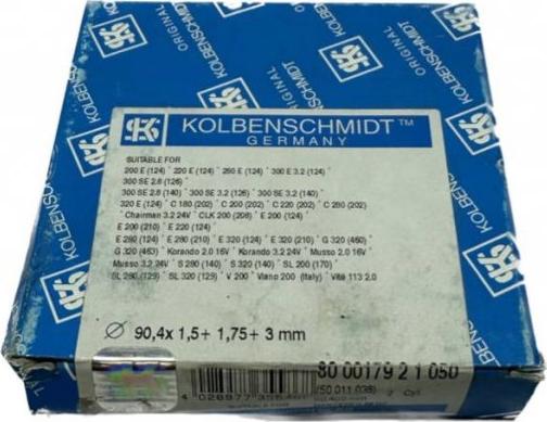 Kolbenschmidt 800017921050 - Komplet klipnih prstenova www.molydon.hr