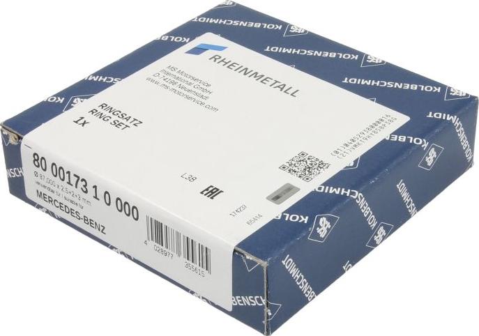 Kolbenschmidt 800017310000 - Komplet klipnih prstenova www.molydon.hr